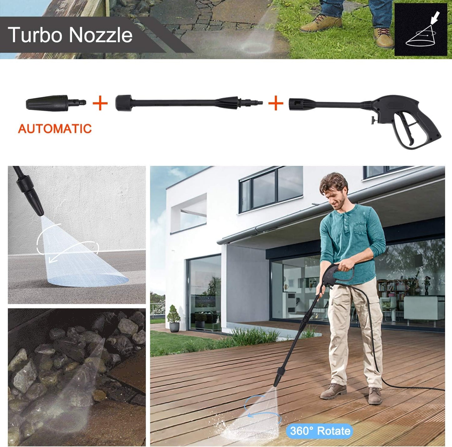 Stream Portable Pressure Washer 1650W 135Bar