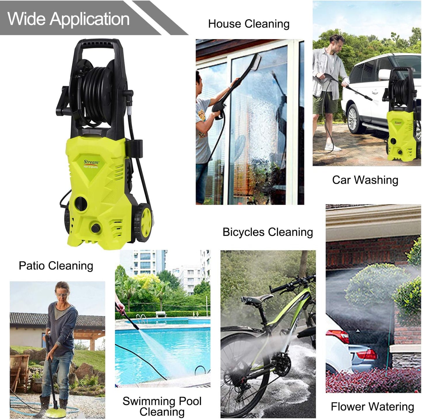 Stream Portable Pressure Washer 1650W 135Bar