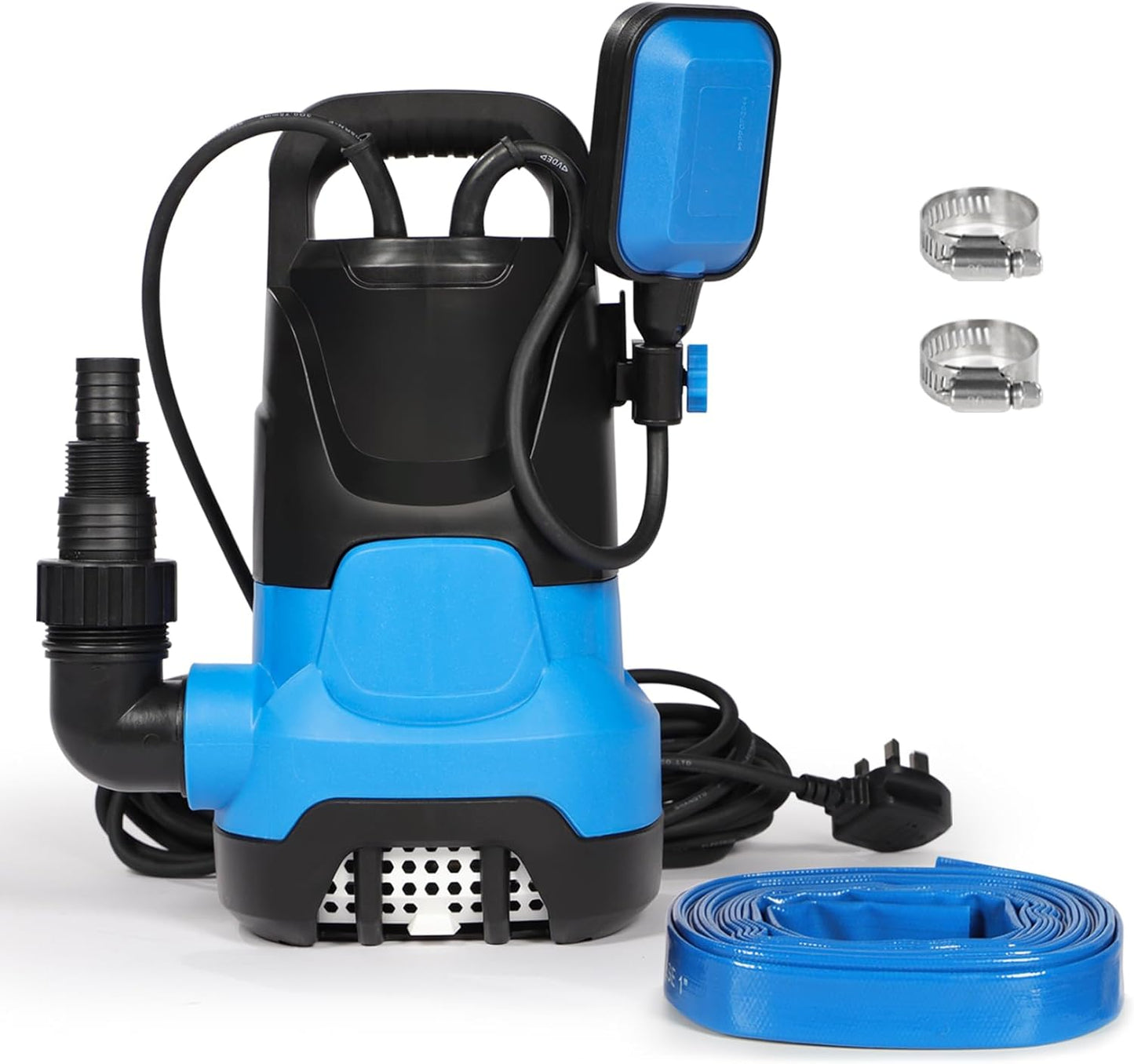 Stream Electric Submersible Water Pump with 10M Hose 400w 7500L/H