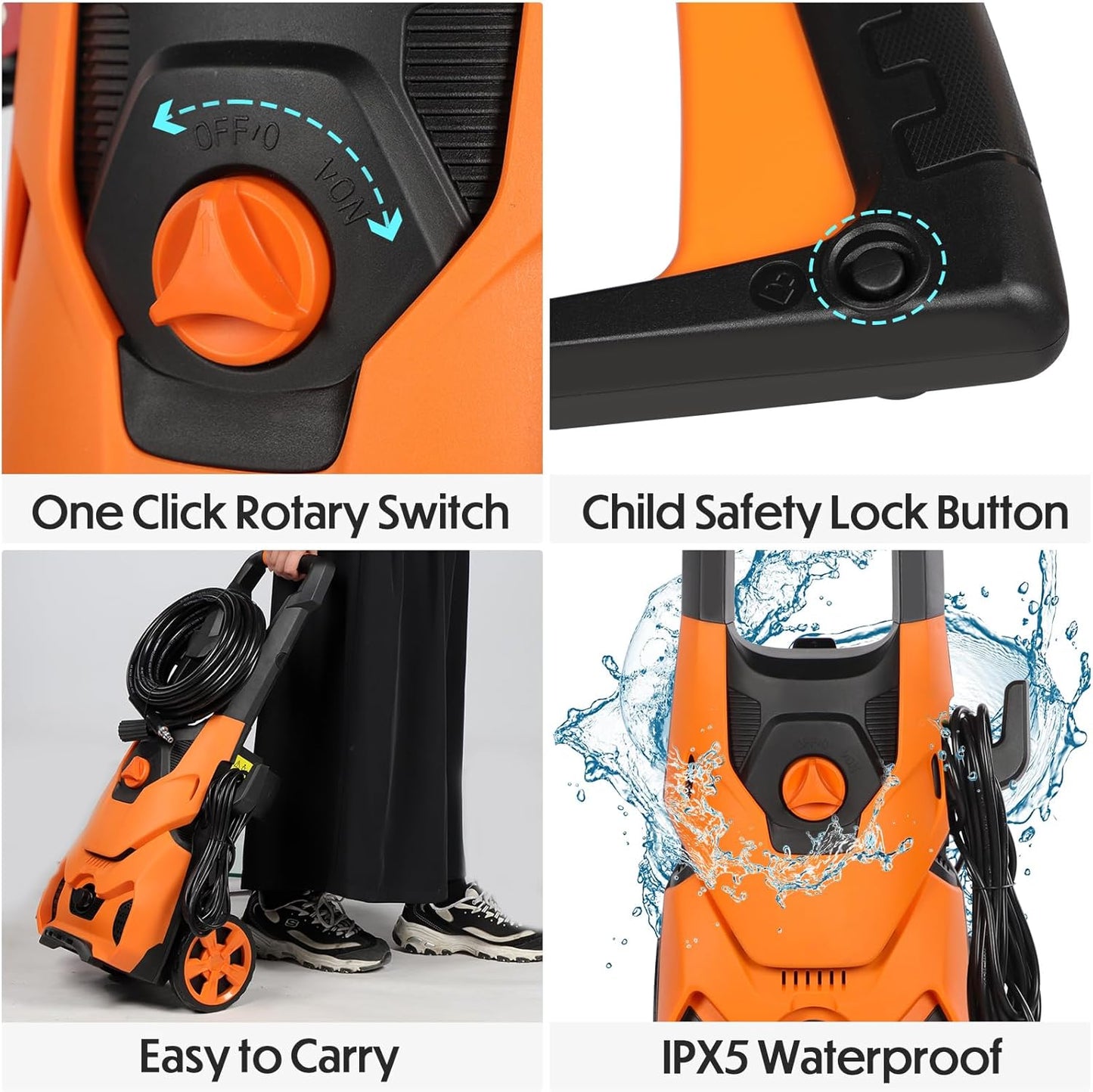 Stream Pressure Washer 1800w 135Bar