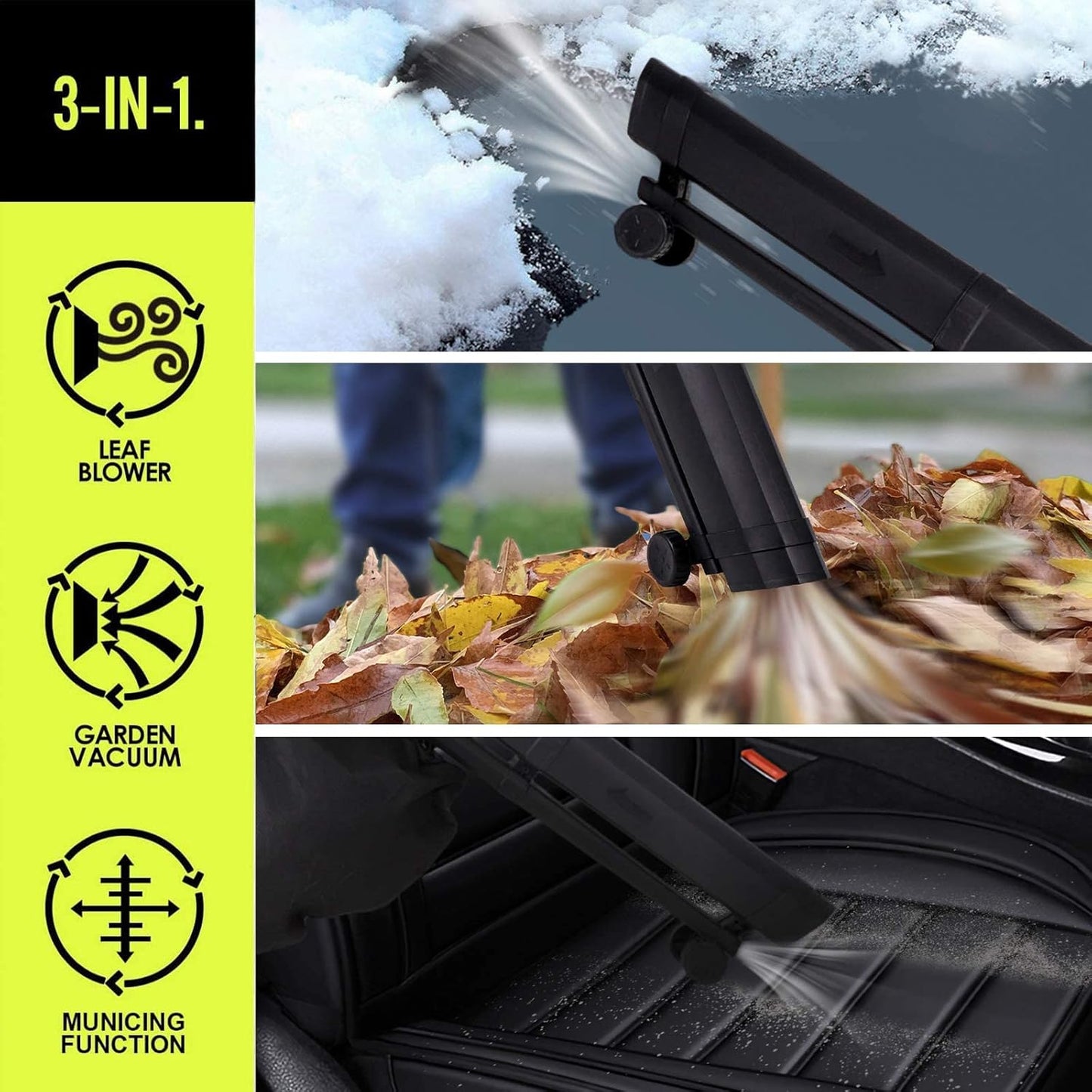 Stream Electric Leaf Blower and Vacuum 3000W