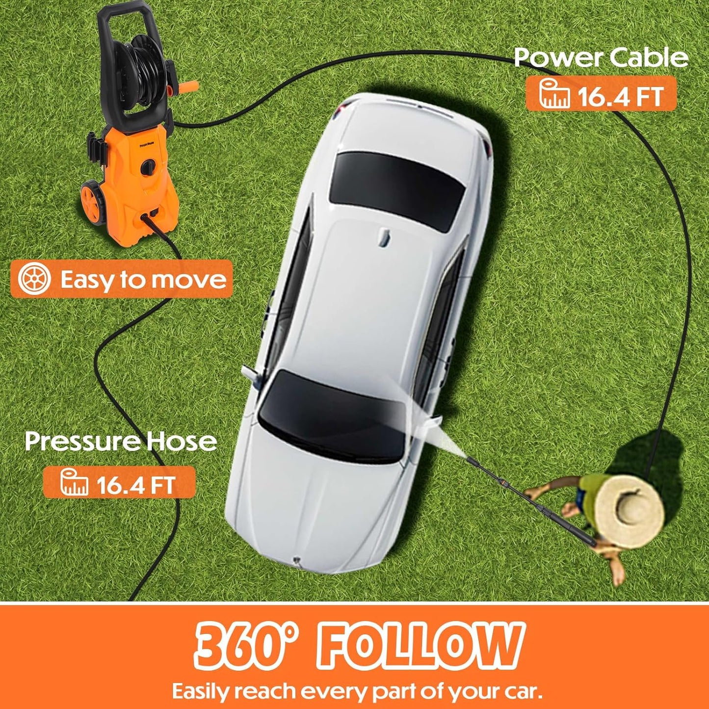 Pressure Washer 1800W 140Bar