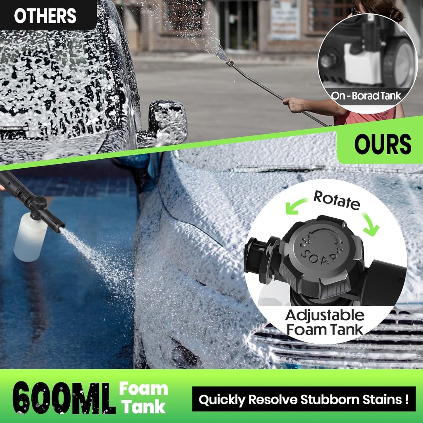 Stream 2000w 160Bar Pressure Washer with Adjustable Nozzle
