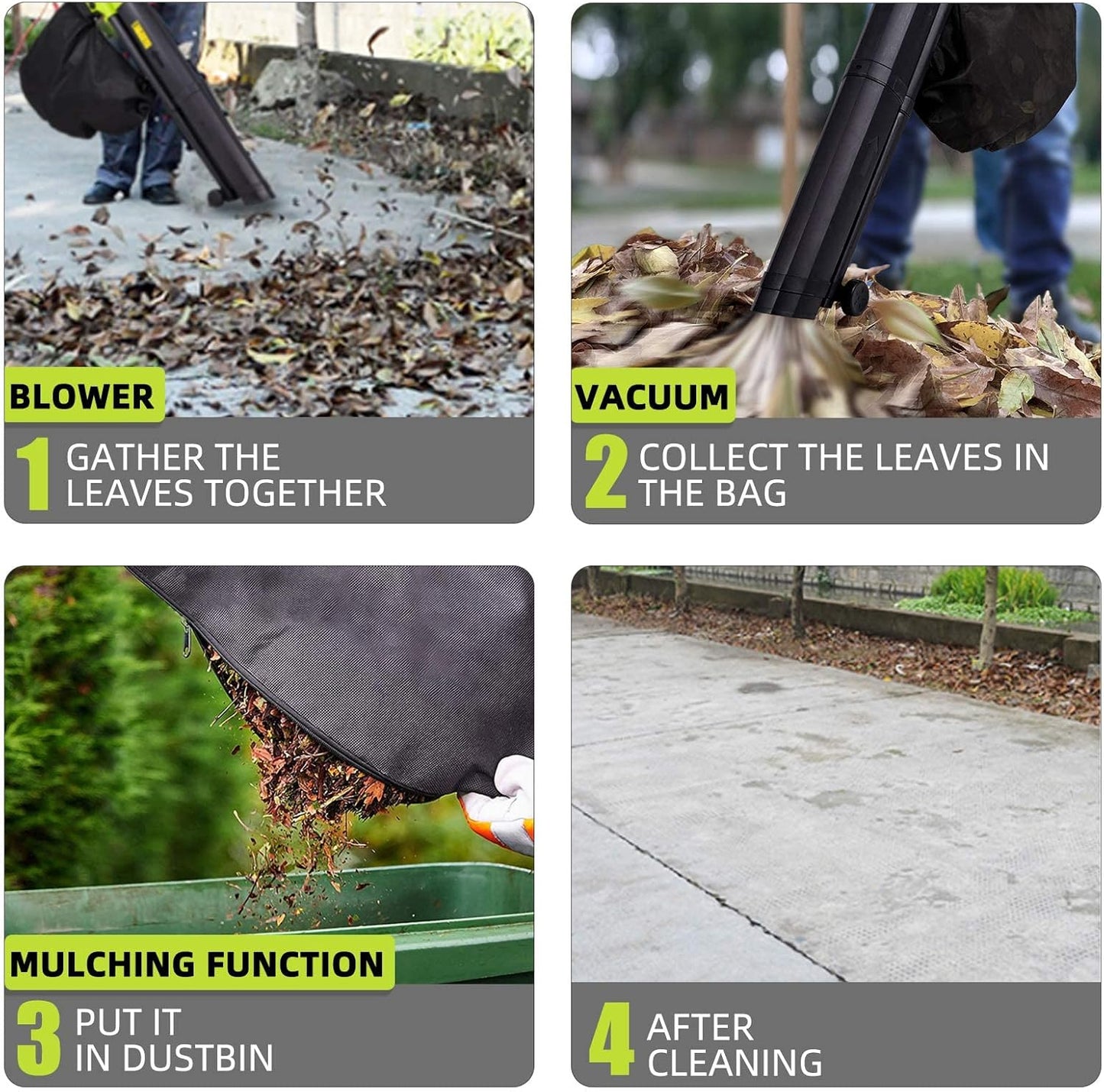 Stream Electric Leaf Blower and Vacuum 3000W