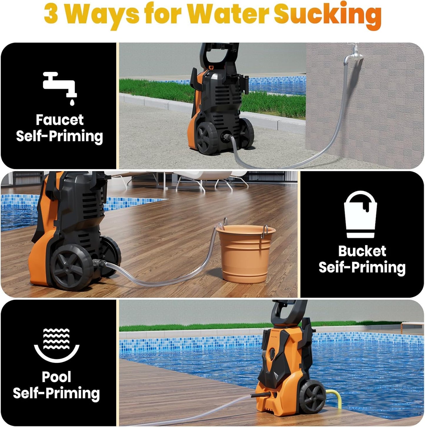 Stream Pressure Washer 1800w 140Bar