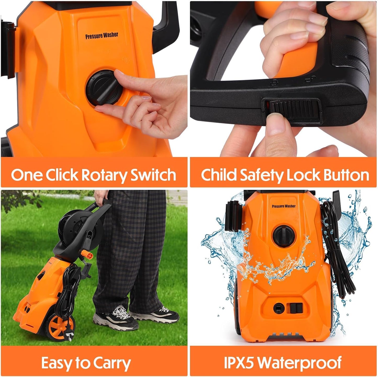 Pressure Washer 1800W 140Bar