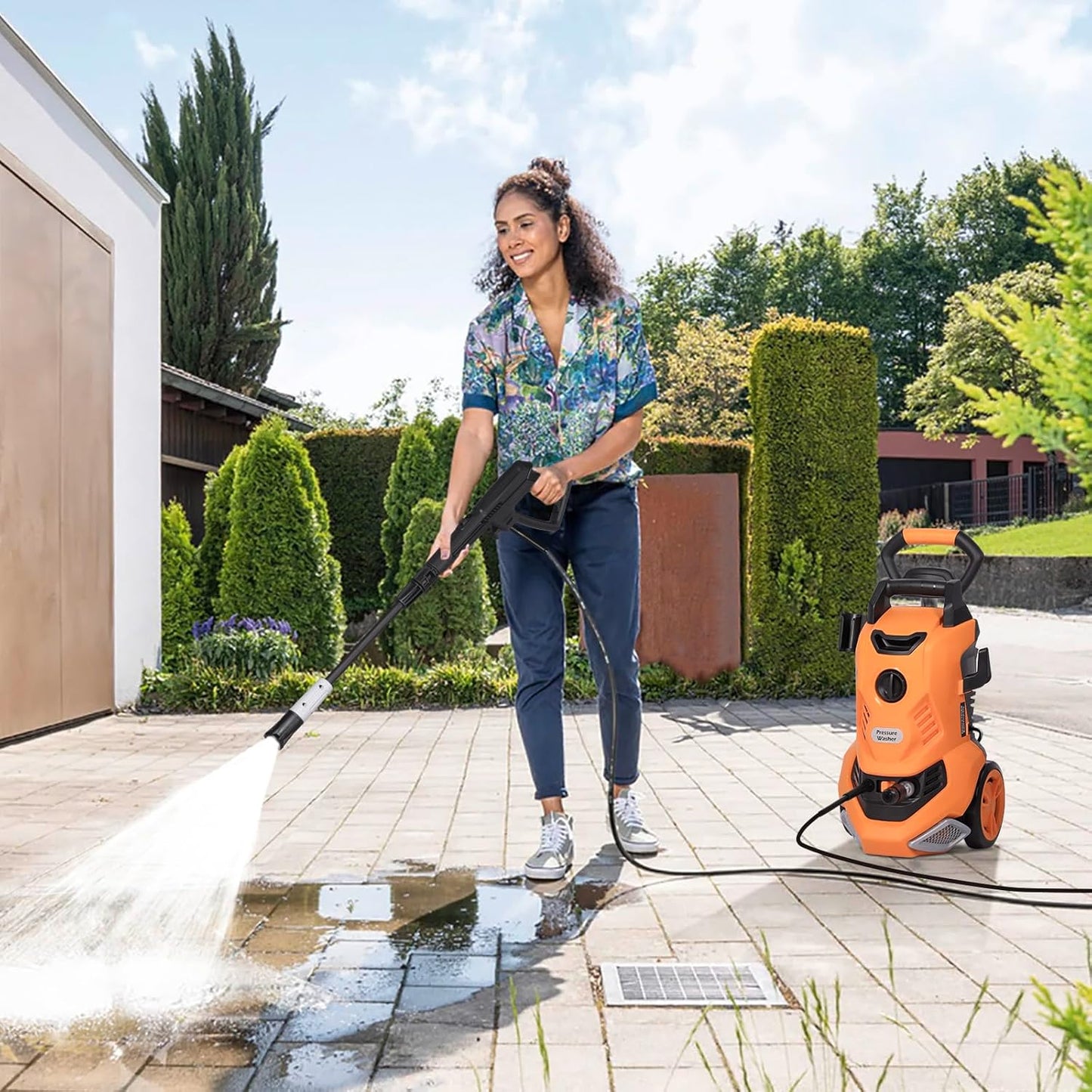 Stream Pressure Washer 2000W 160Bar with Telescopic Handle