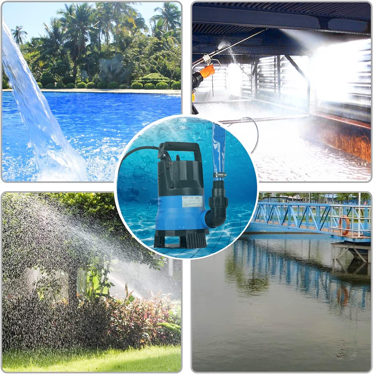 Stream 400W Submersible Water Pump with Hose