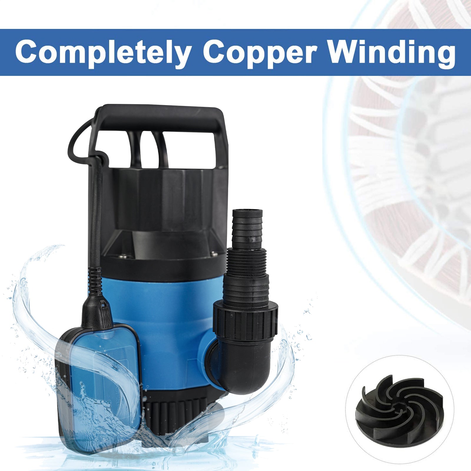 Stream 400W Submersible Pump with Float Switch