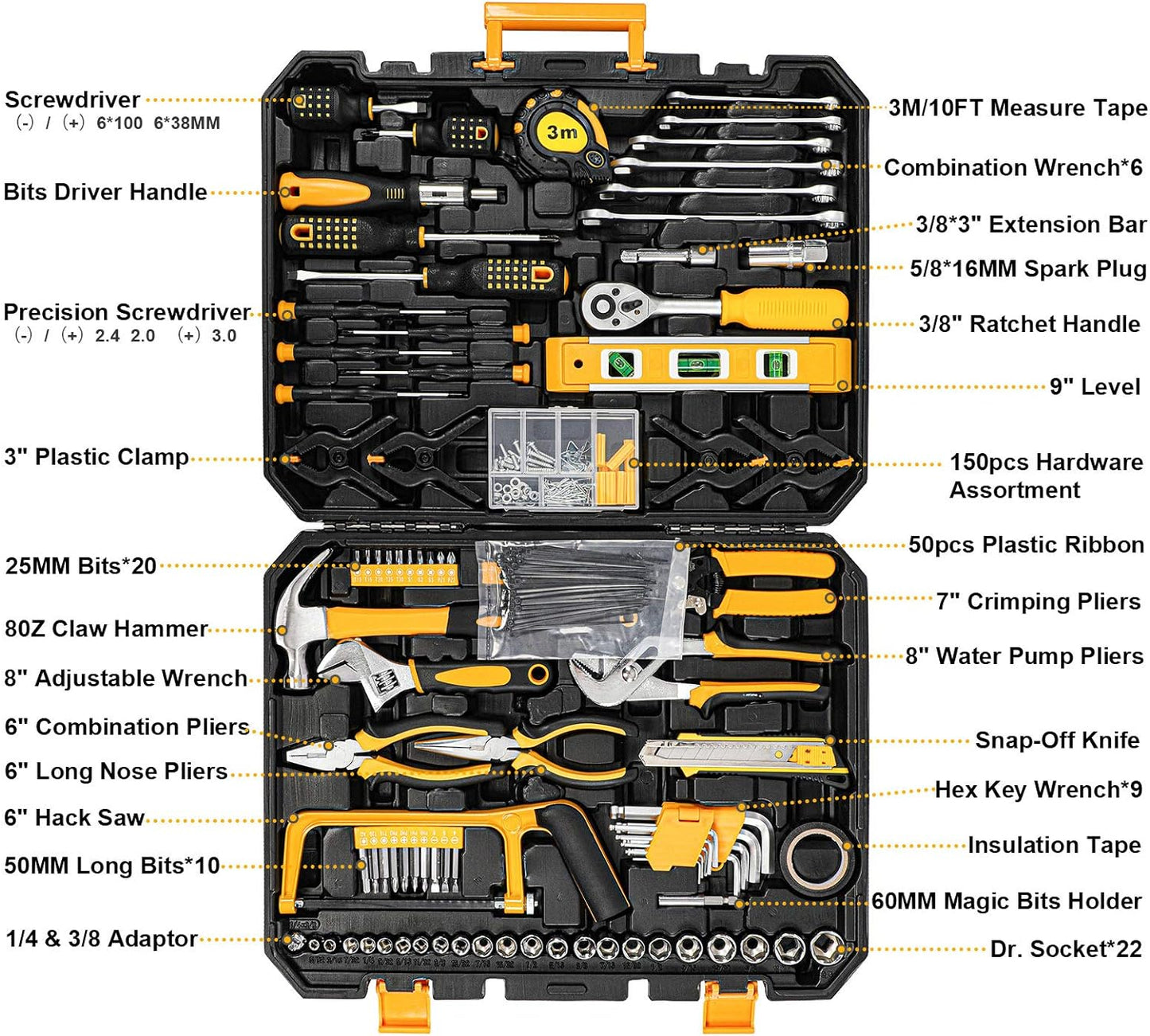 Stream 298 Pcs Home Tool Kit Set