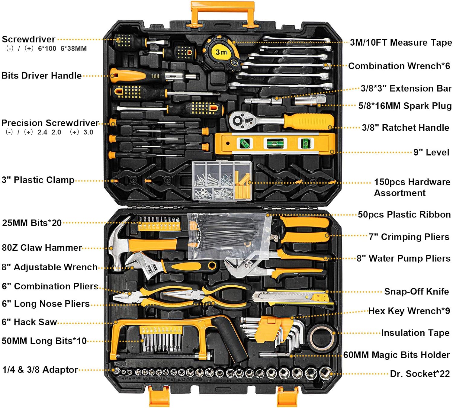 Stream 298 Pcs Home Tool Kit Set