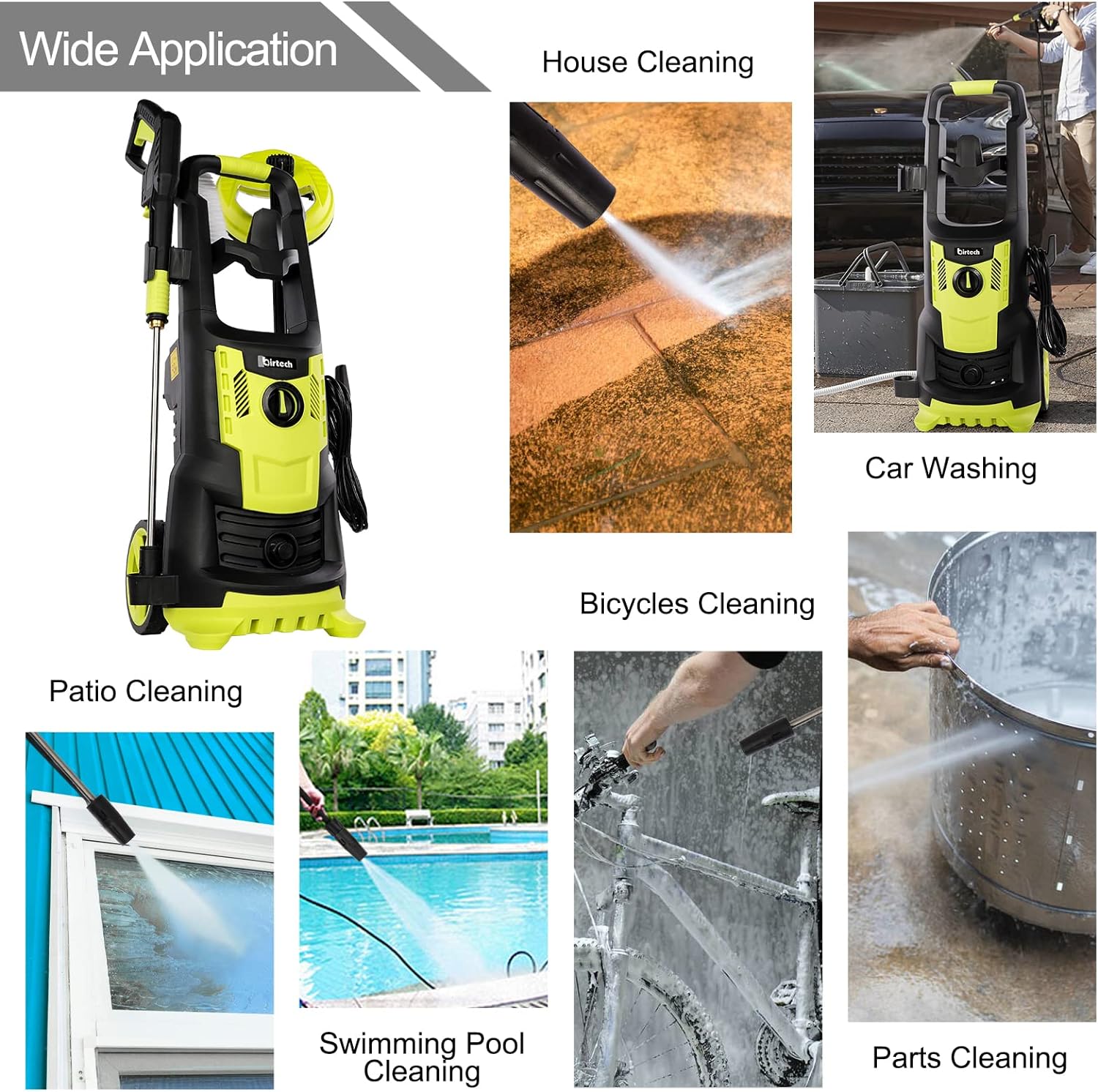 Birtech 2200W Power Pressure Washer