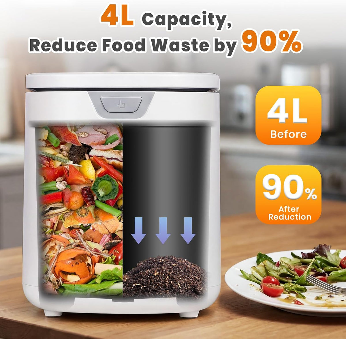 4L Electric Composter