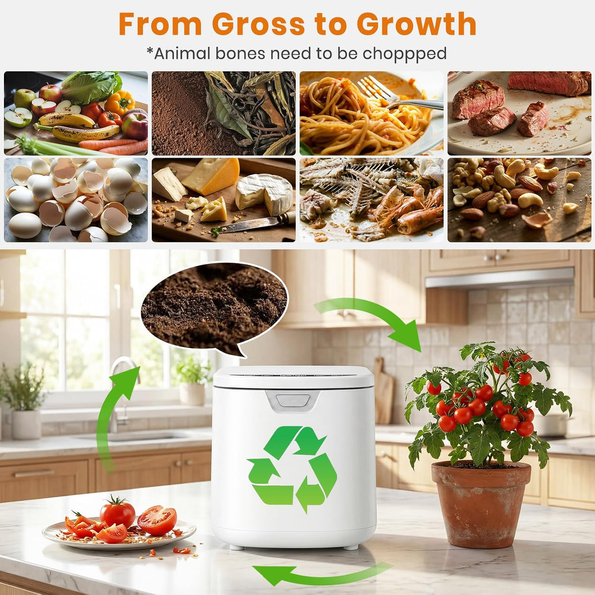 4L Electric Composter