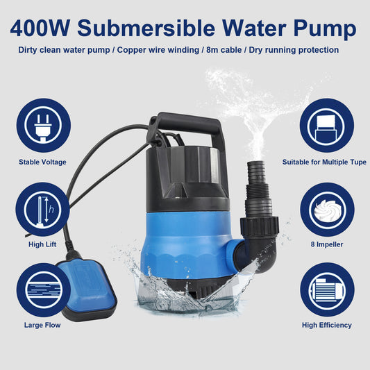 Stream 400W Submersible Pump with Float Switch