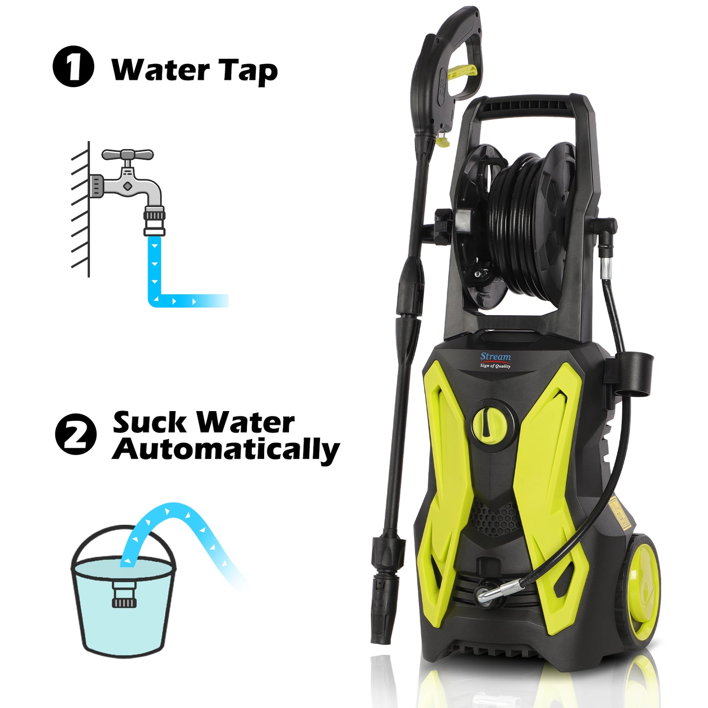 Stream 2000W Pressure Washer